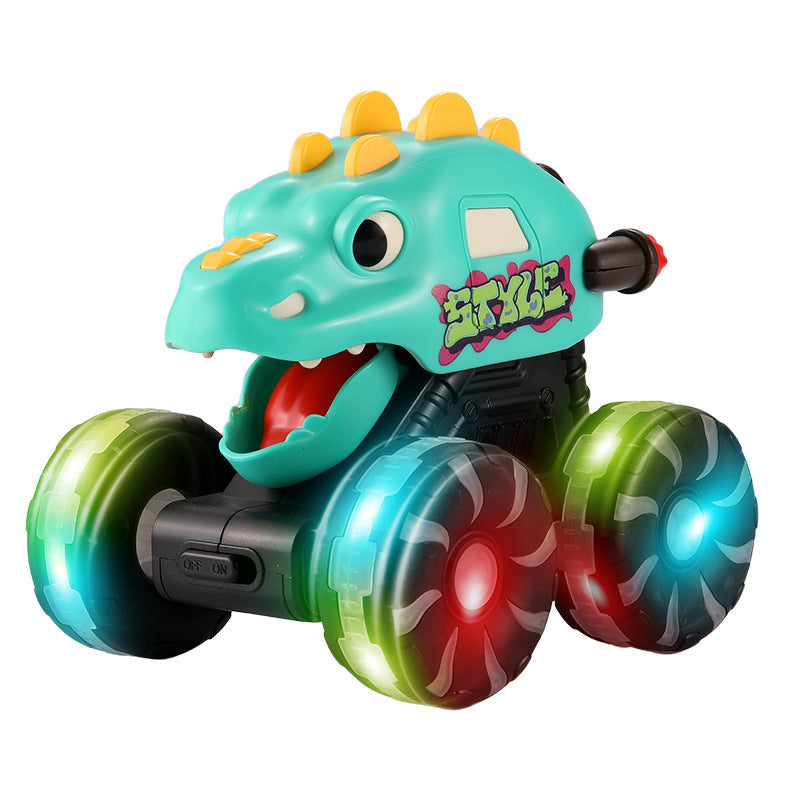 Inertial Sliding Model Light Pressing Dinosaur Toy Car - Cindi Book