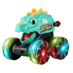Inertial Sliding Model Light Pressing Dinosaur Toy Car - Cindi Book