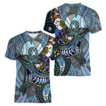 Australian Kangaroo Pattern Children's T-shirt Printed Animal Pattern Sports V-neck Short-sleeved Football Shirt Summer - Cindi Book