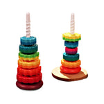 Rainbow Rotating Tower Toy Baby Early Education Intellectual Development Intelligence Ferrule - Cindi Book