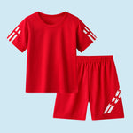 Children's Short Sleeve Quick Drying Clothes Suit Outdoor Breathable Sportswear - Cindi Book