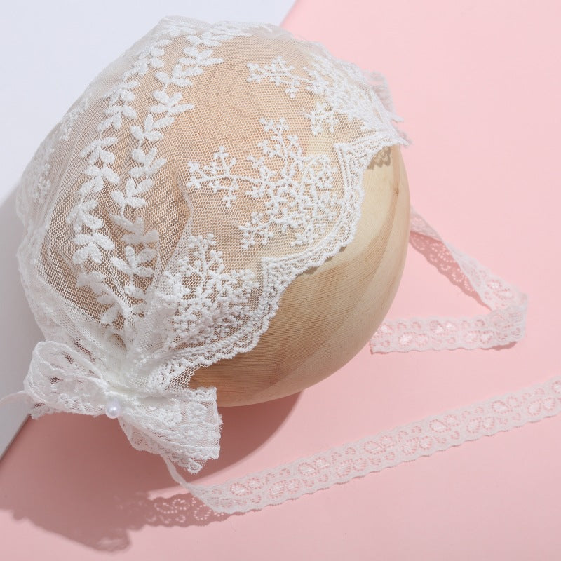 Children's Lace Decor Hat Summer Thin Princess Care Door Bow Baby Girl Hair Band - Cindi Book
