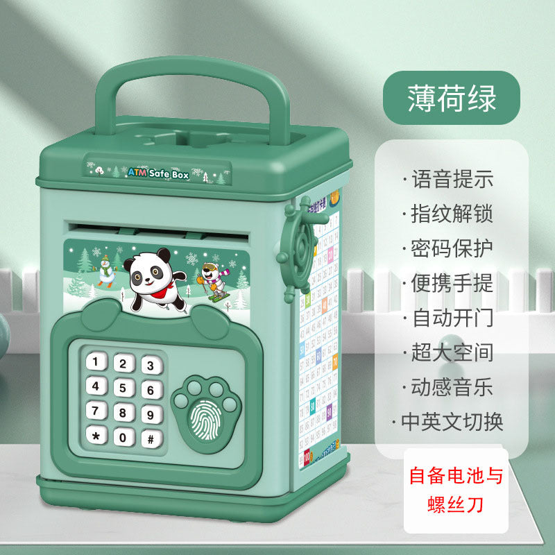 Children's Savings Bank Electric Sound And Light Fun Intelligent Automatic Money Changer - Cindi Book