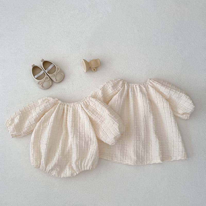 Spring And Autumn New Plaid Solid Color Baby Jumpsuit - Cindi Book
