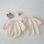 Spring And Autumn New Plaid Solid Color Baby Jumpsuit - Cindi Book
