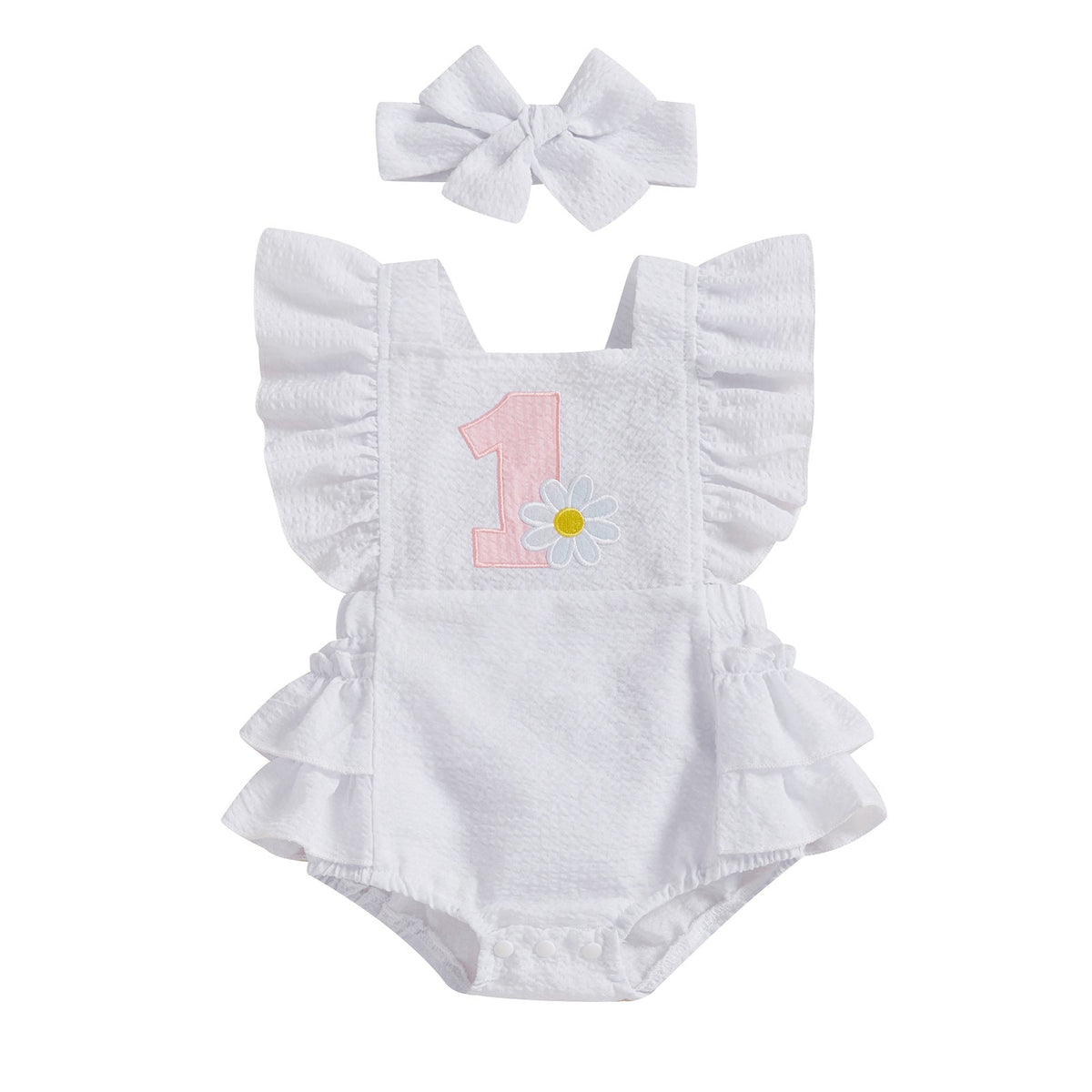 Girls' Fashion Little Daisy Printed Romper - Cindi Book