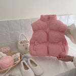 Girl's Waistcoat Wear Western Style Child Clip Cotton Vest - Cindi Book