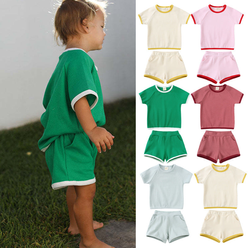 Summer Soft Short Sleeve Shorts Suit - Cindi Book