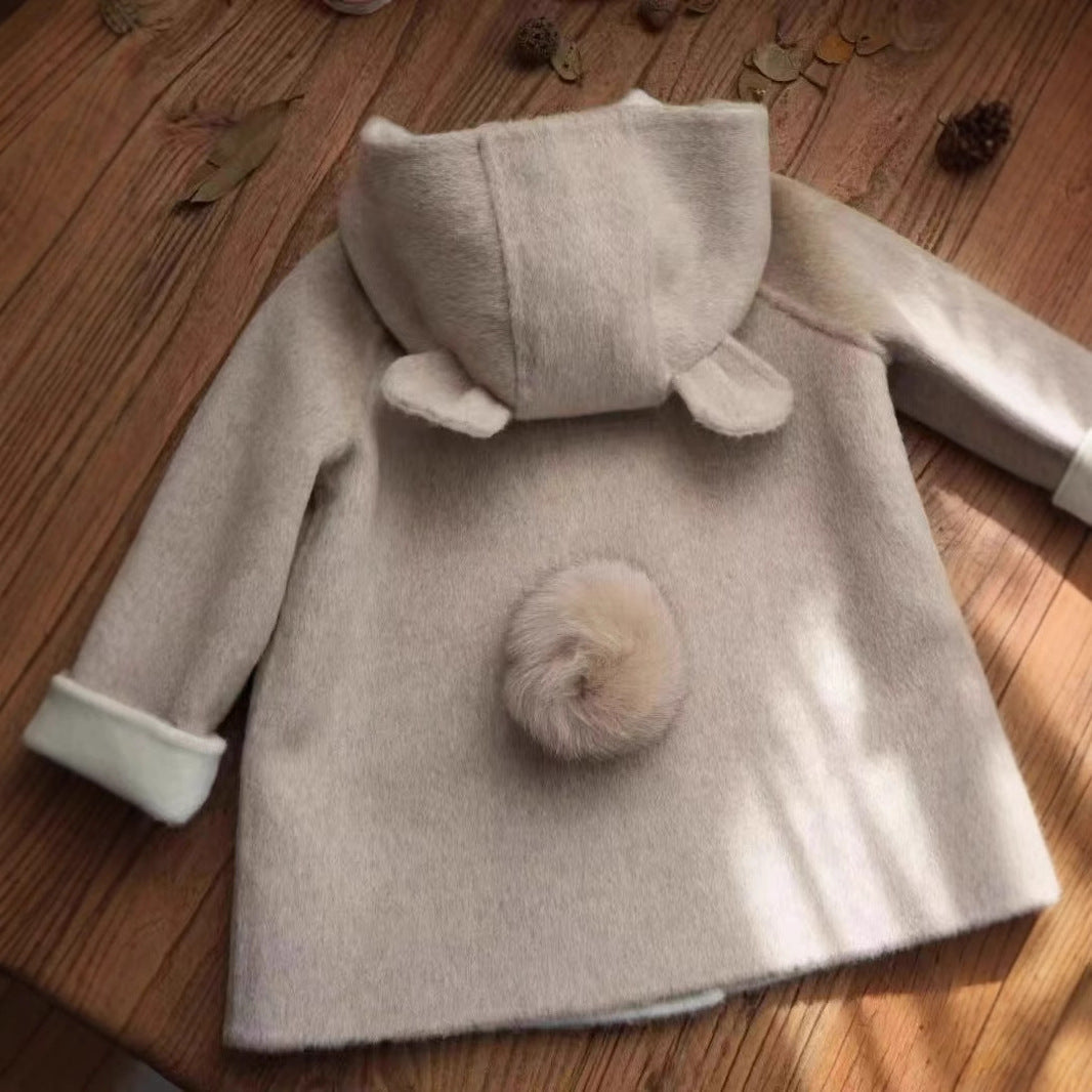 Thickened Two-color Autumn And Winter Double-sided Cashmere Wool Coat - Cindi Book