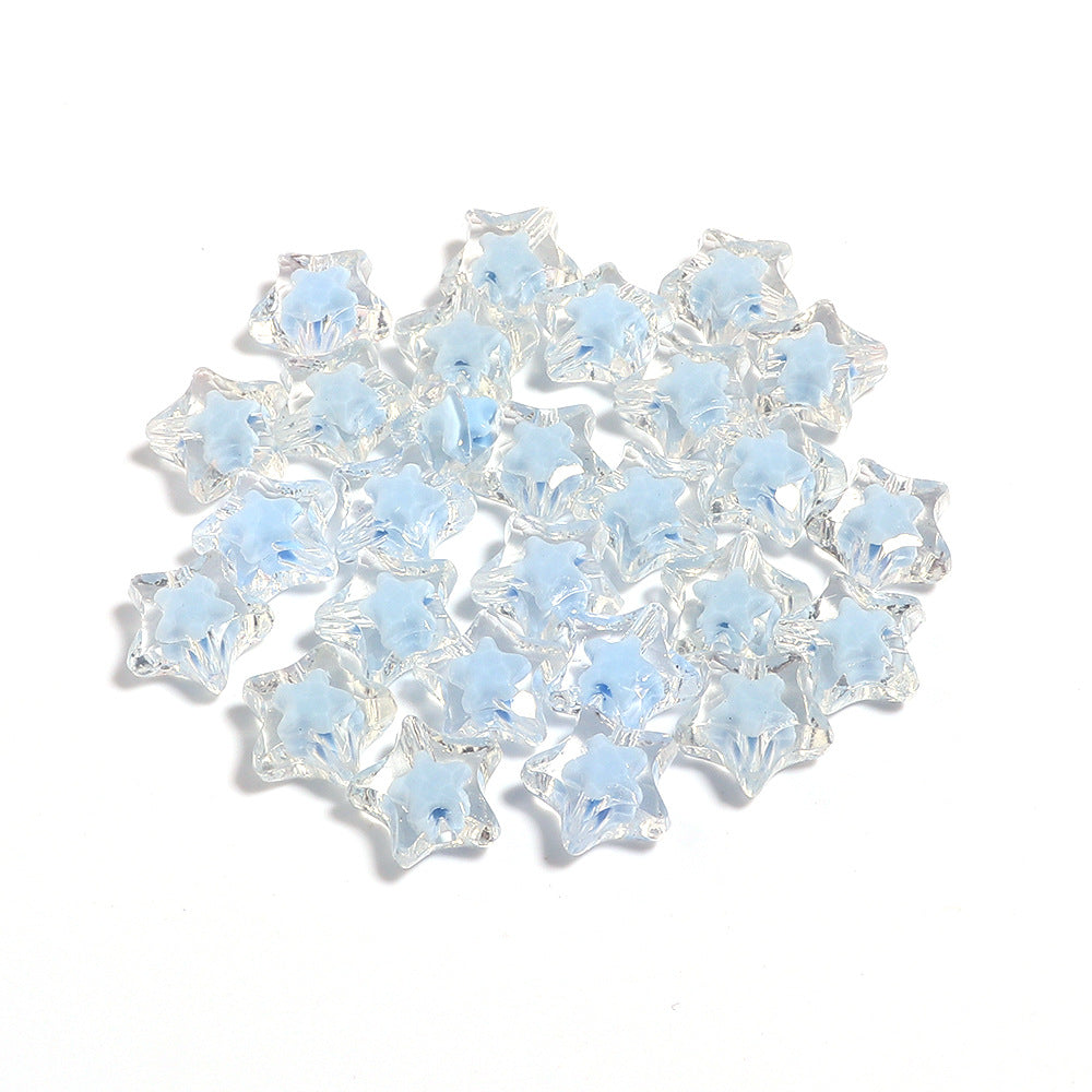 Acrylic Color Five-pointed Star Beaded Diy Ornament Accessories - Cindi Book