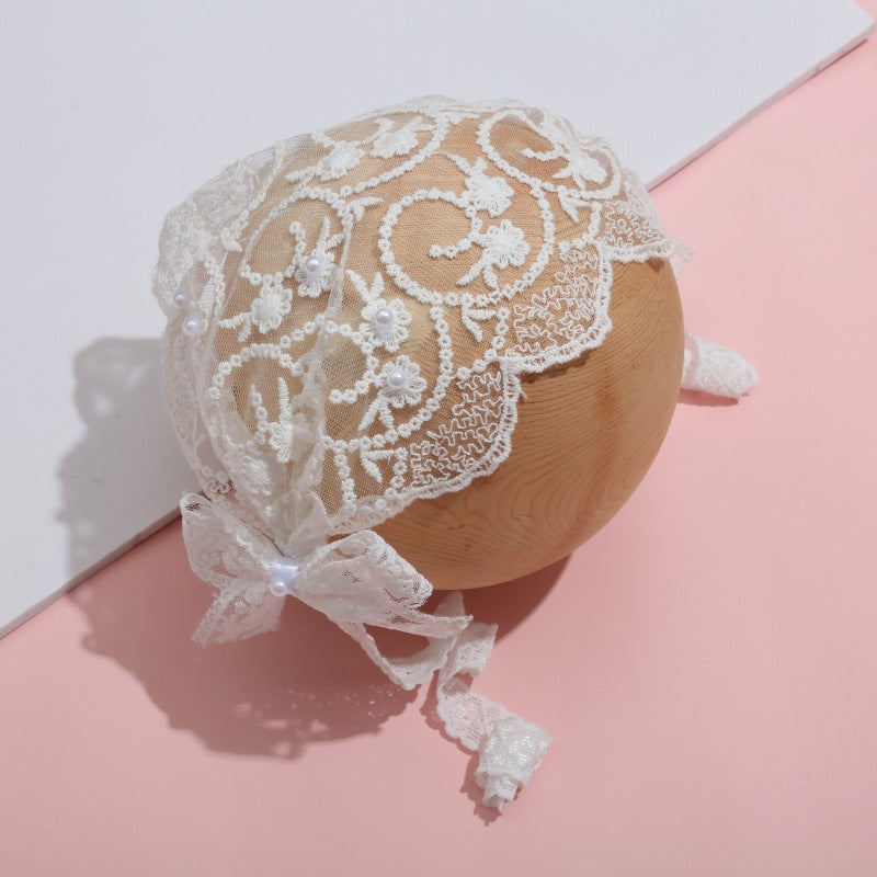 Children's Lace Decor Hat Summer Thin Princess Care Door Bow Baby Girl Hair Band - Cindi Book