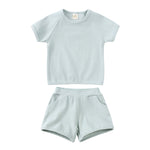 Summer Soft Short Sleeve Shorts Suit - Cindi Book
