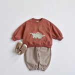 Children's Ins Korean Cartoon Dinosaur Sweatshirt - Cindi Book