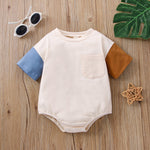 Newborn Solid Color Fashion One-piece Toddler Jumpsuit - Cindi Book