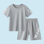 Children's Short Sleeve Quick Drying Clothes Suit Outdoor Breathable Sportswear - Cindi Book