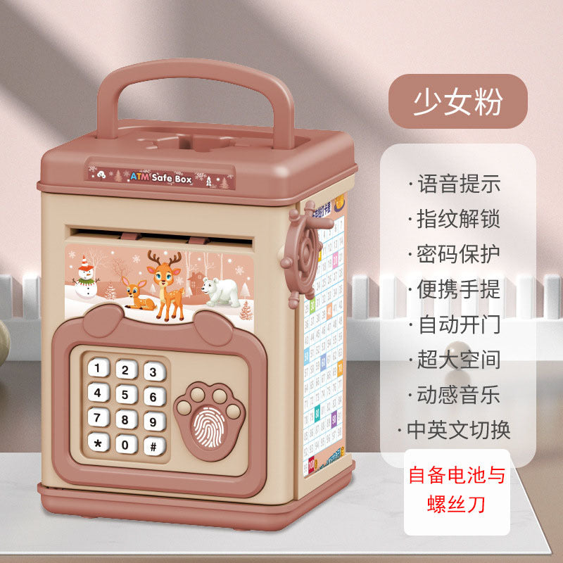 Children's Savings Bank Electric Sound And Light Fun Intelligent Automatic Money Changer - Cindi Book