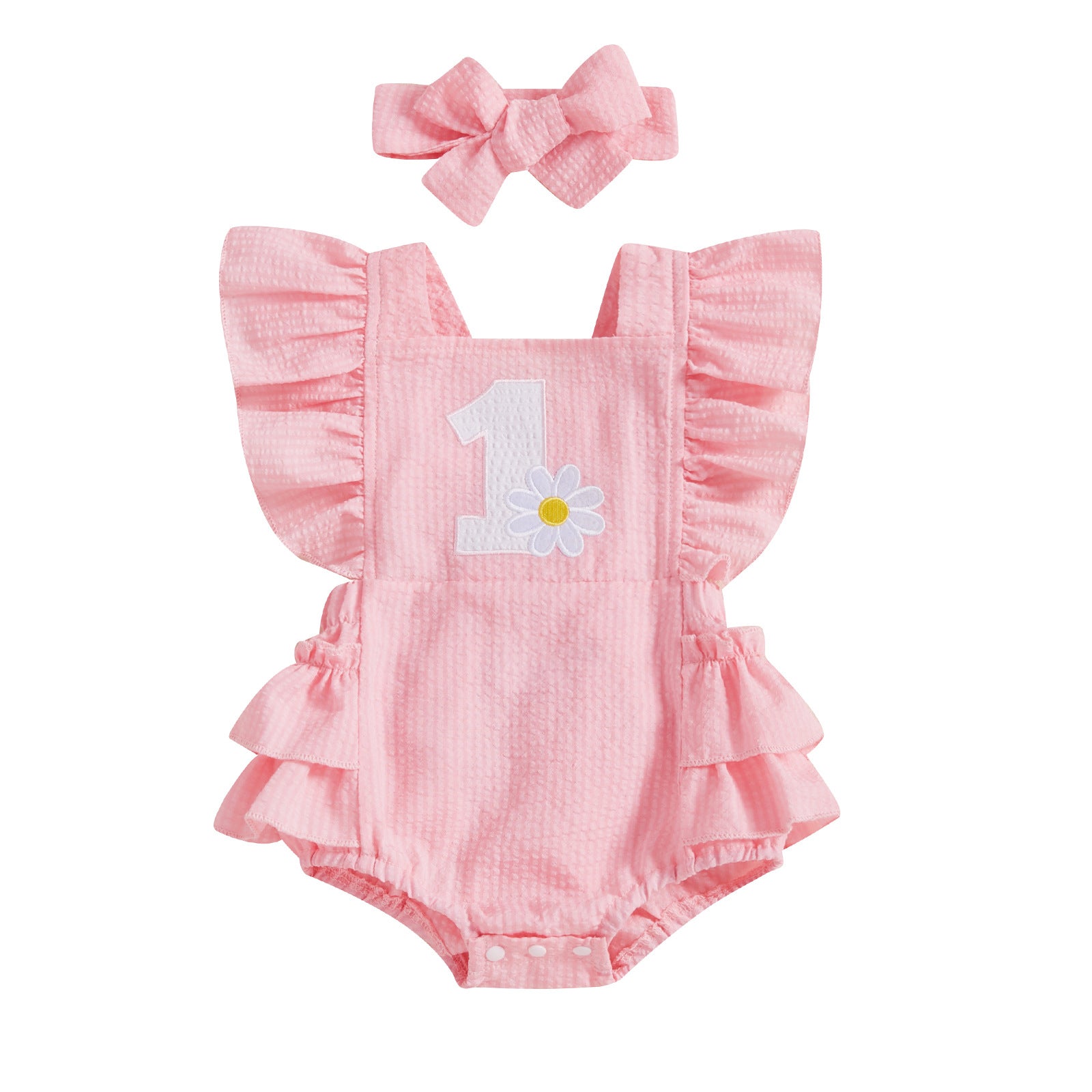 Girls' Fashion Little Daisy Printed Romper - Cindi Book