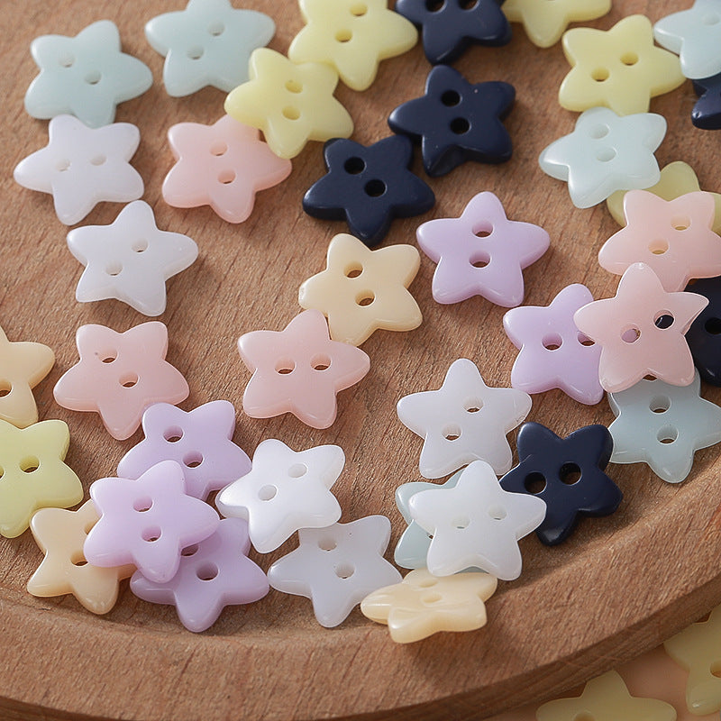 Cute Colorful Five-pointed Star Buttons - Cindi Book