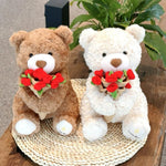 Rose Bouquet Bear Doll Plush Toy - Cindi Book