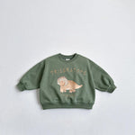 Children's Ins Korean Cartoon Dinosaur Sweatshirt - Cindi Book