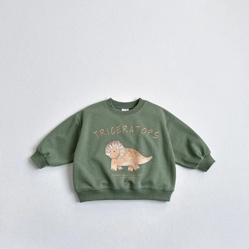 Children's Ins Korean Cartoon Dinosaur Sweatshirt - Cindi Book