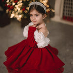 Christmas Princess Dress Children Autumn Long Sleeve Retro - Cindi Book