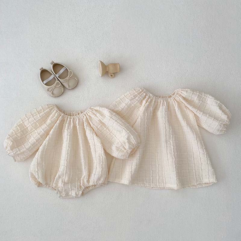 Spring And Autumn New Plaid Solid Color Baby Jumpsuit - Cindi Book