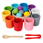 Children's Wooden Color Classification Cup Educational Toys - Cindi Book