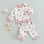 Children's New Flower Print Sweater Suit - Cindi Book
