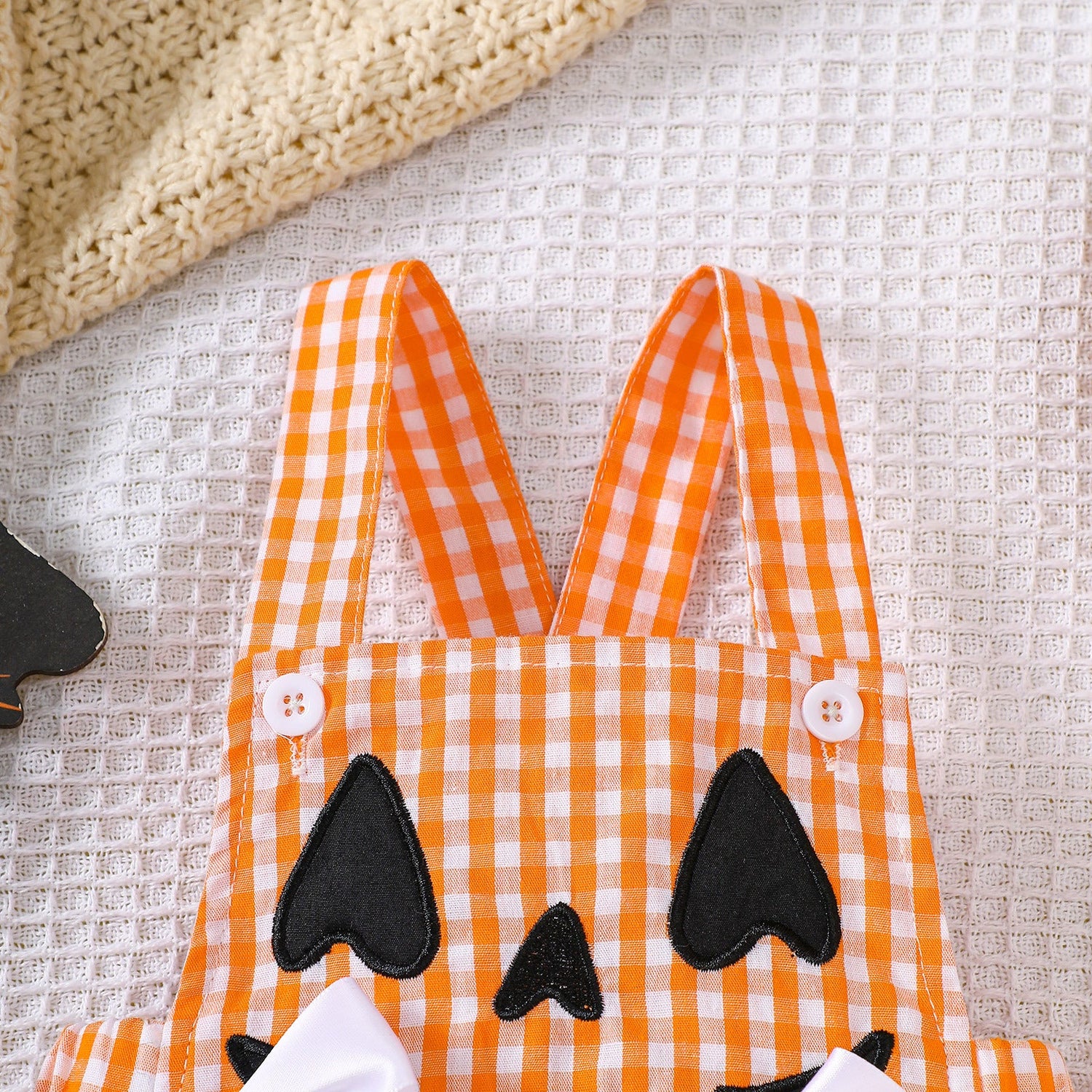 Bow Plaid Halloween Baby Girls Clothing