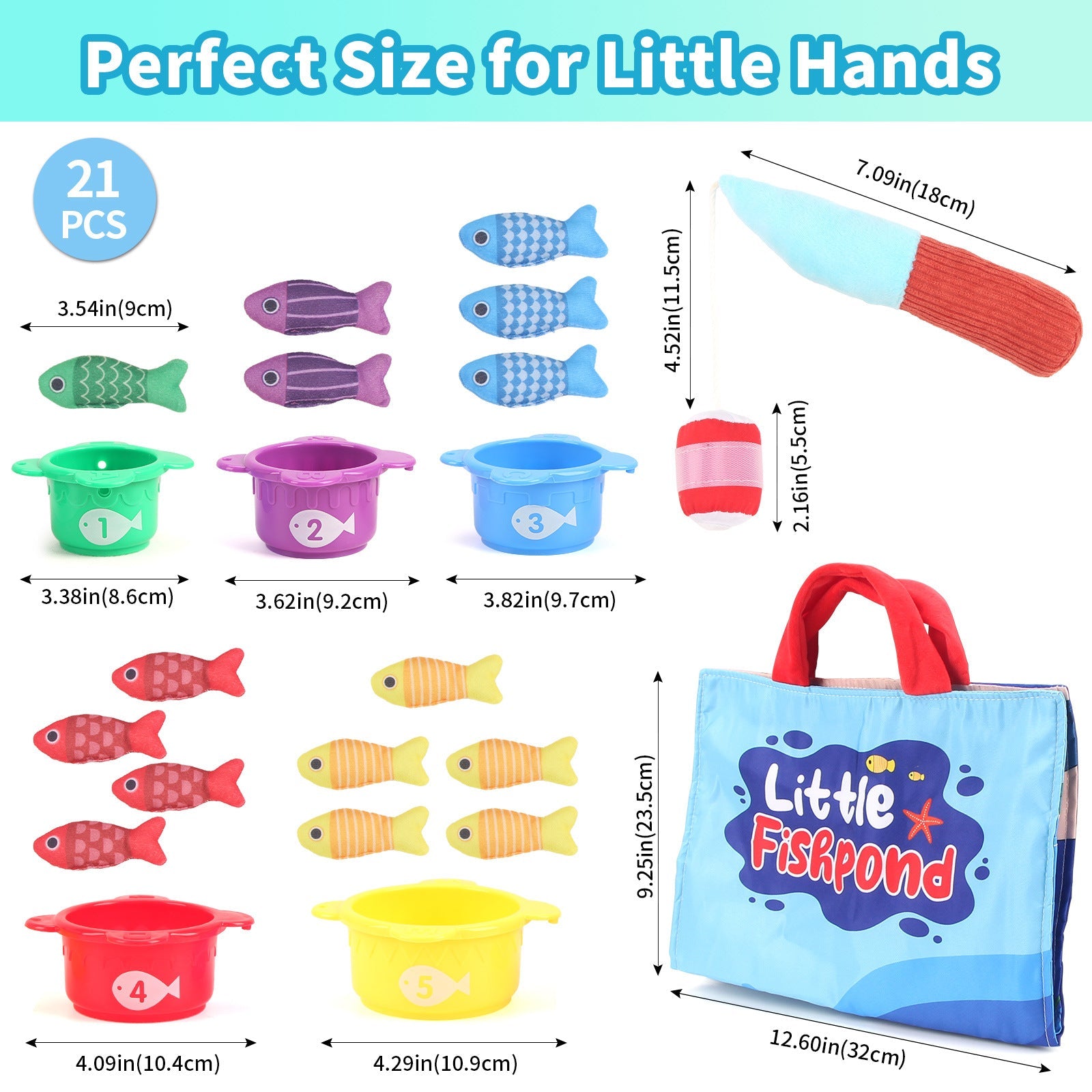 Baby Fishing Toys Three-dimensional Fabric Crawling Early Education Enlightenment - Cindi Book