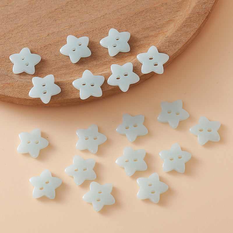 Cute Colorful Five-pointed Star Buttons - Cindi Book