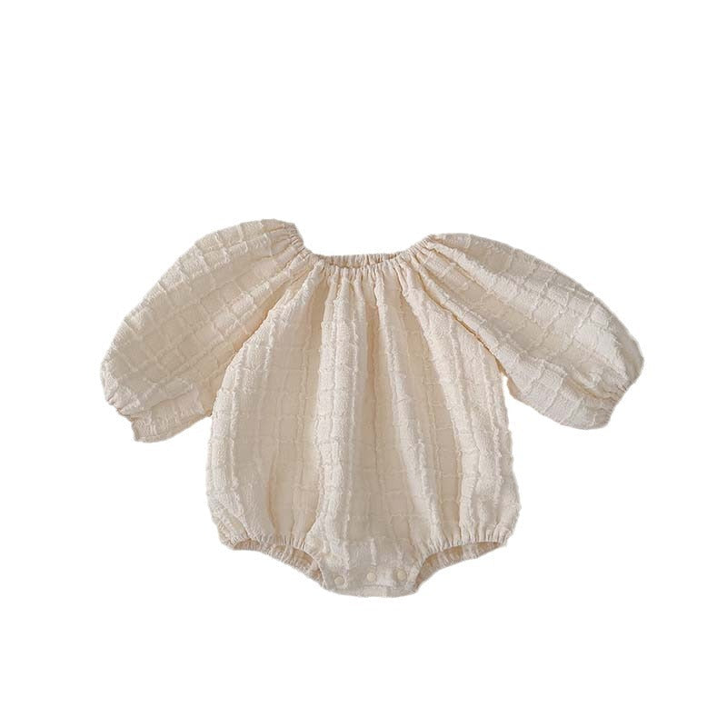 Spring And Autumn New Plaid Solid Color Baby Jumpsuit - Cindi Book