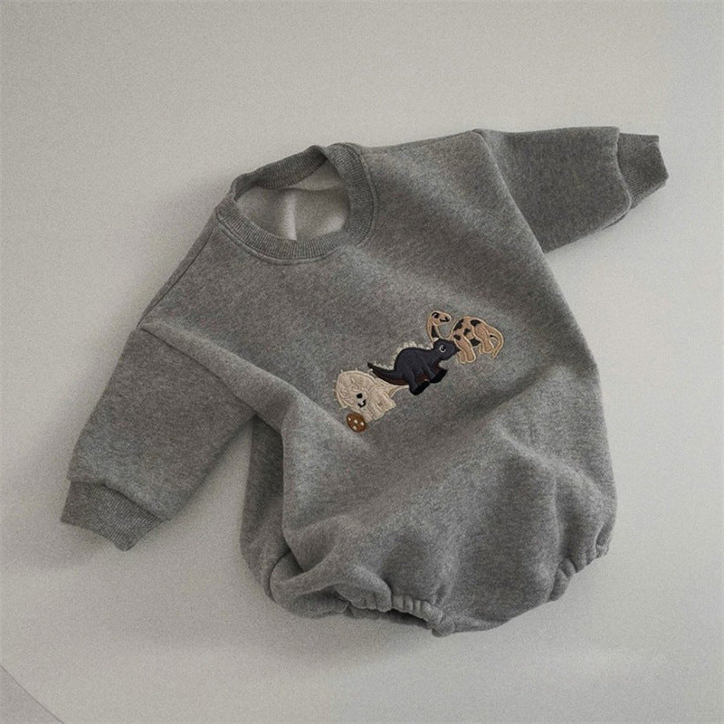 Ins Infant Toddler Korean Style Winter Clothes Jumpsuit - Cindi Book