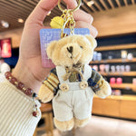 Cartoon Key Button Plush Sackcloth Bear Doll Schoolbag Pendant - Cindi Book