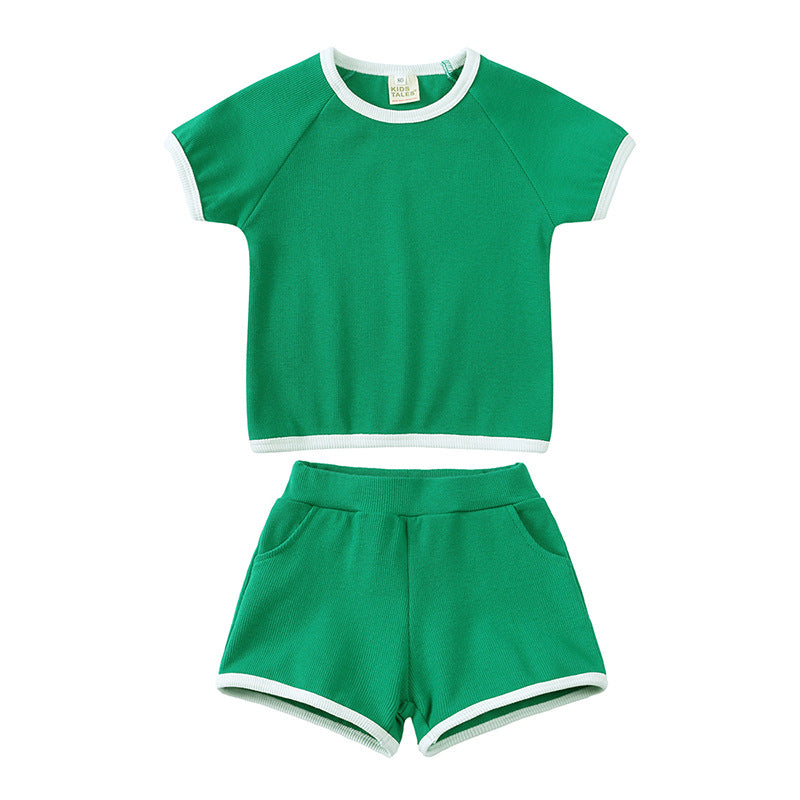 Summer Soft Short Sleeve Shorts Suit - Cindi Book