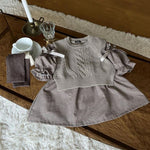 Girl's Plaid Bow Princess Dress - Cindi Book