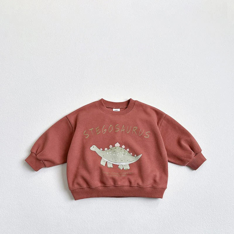 Children's Ins Korean Cartoon Dinosaur Sweatshirt - Cindi Book