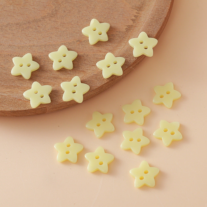 Cute Colorful Five-pointed Star Buttons - Cindi Book