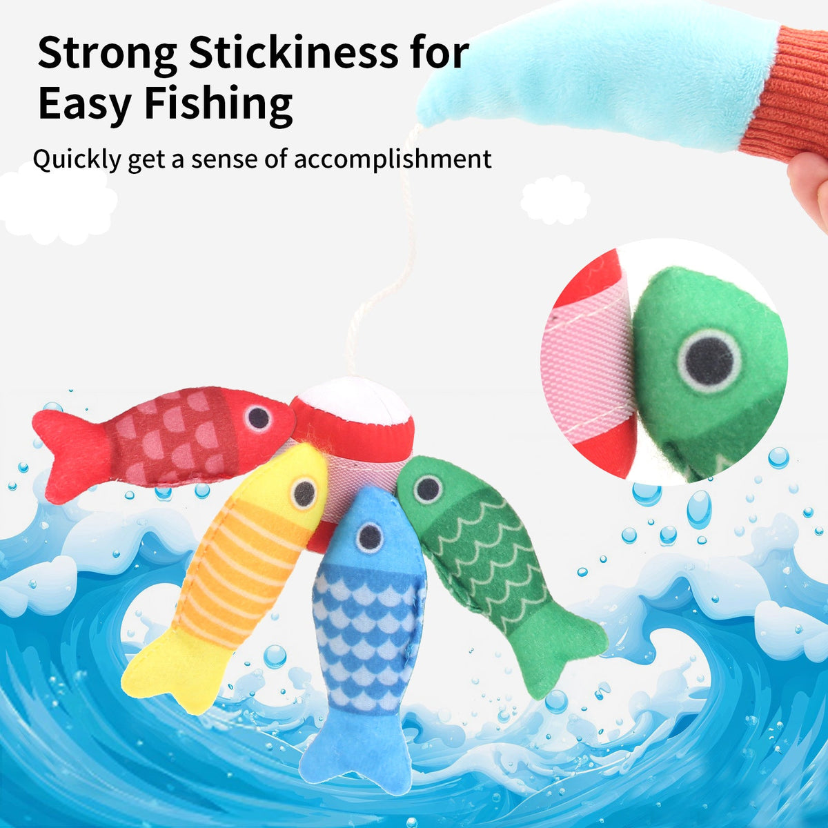Baby Fishing Toys Three-dimensional Fabric Crawling Early Education Enlightenment - Cindi Book