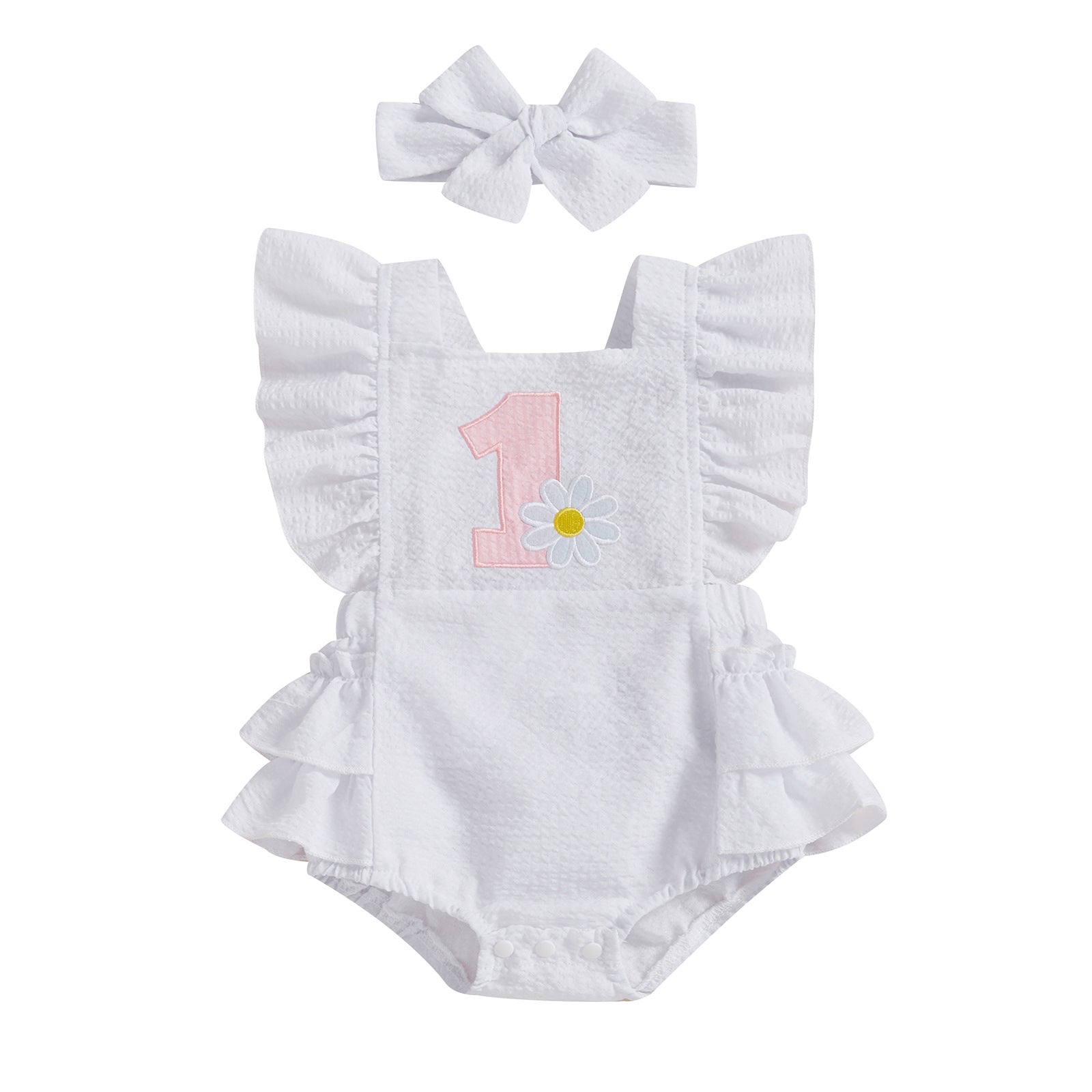 Girls' Fashion Little Daisy Printed Romper - Cindi Book