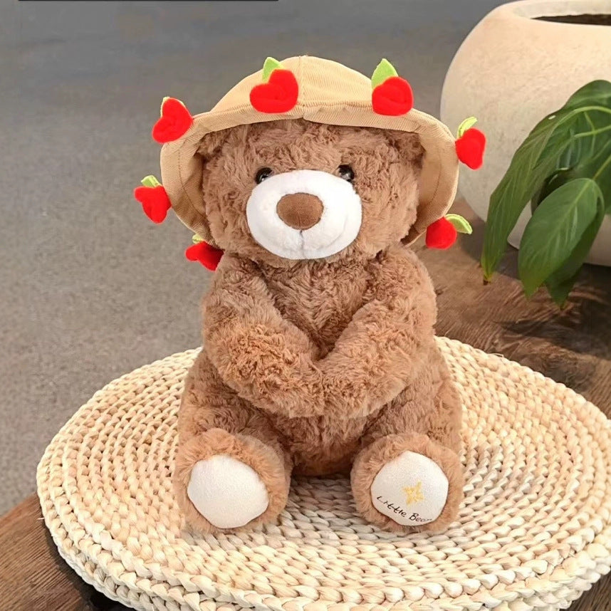 Rose Bouquet Bear Doll Plush Toy - Cindi Book