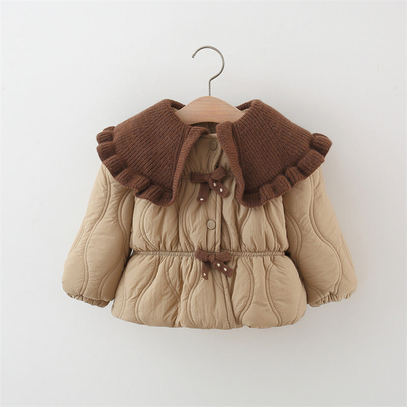 Winter Thick Cotton-padded Coat Girl Thermal Children's Clothing Top - Cindi Book