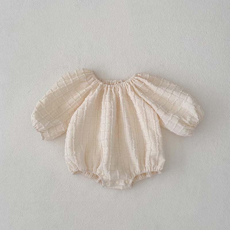 Spring And Autumn New Plaid Solid Color Baby Jumpsuit - Cindi Book