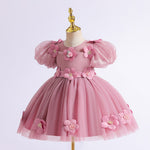 Girls' High-end Flowers Fashionable Dress - Cindi Book