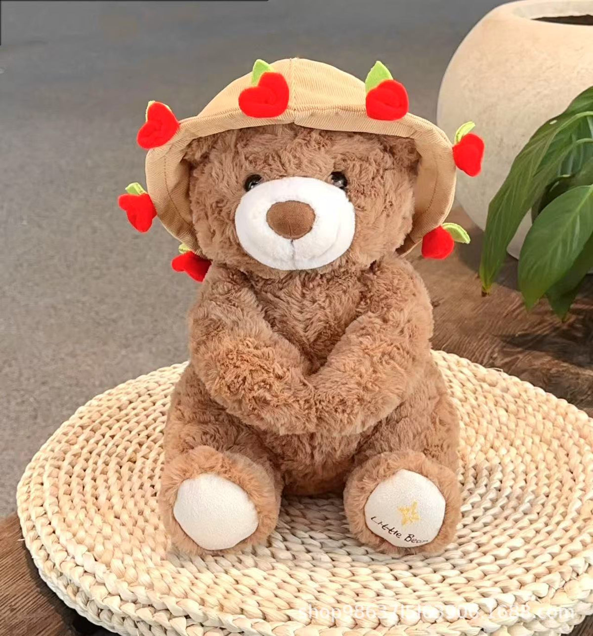 Rose Bouquet Bear Doll Plush Toy - Cindi Book