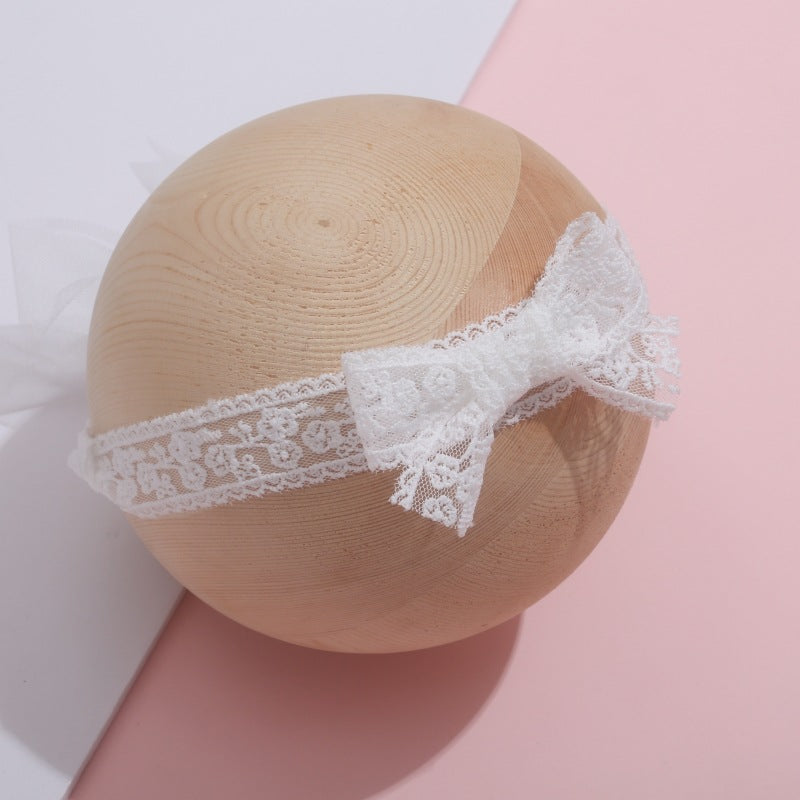 Children's Lace Decor Hat Summer Thin Princess Care Door Bow Baby Girl Hair Band - Cindi Book