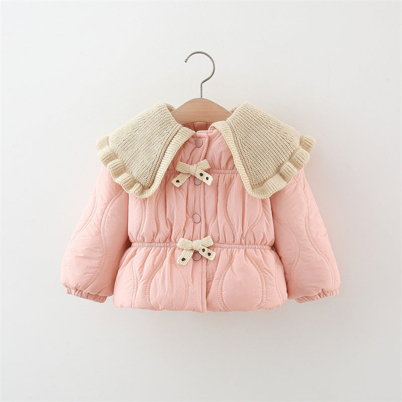 Winter Thick Cotton-padded Coat Girl Thermal Children's Clothing Top - Cindi Book