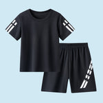 Children's Short Sleeve Quick Drying Clothes Suit Outdoor Breathable Sportswear - Cindi Book
