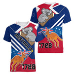 Australian Kangaroo Pattern Children's T-shirt Printed Animal Pattern Sports V-neck Short-sleeved Football Shirt Summer - Cindi Book